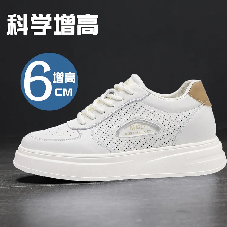 增高6公分厚底运动休闲鞋复古简约休闲板鞋潮鞋夏季潮流鞋子透气