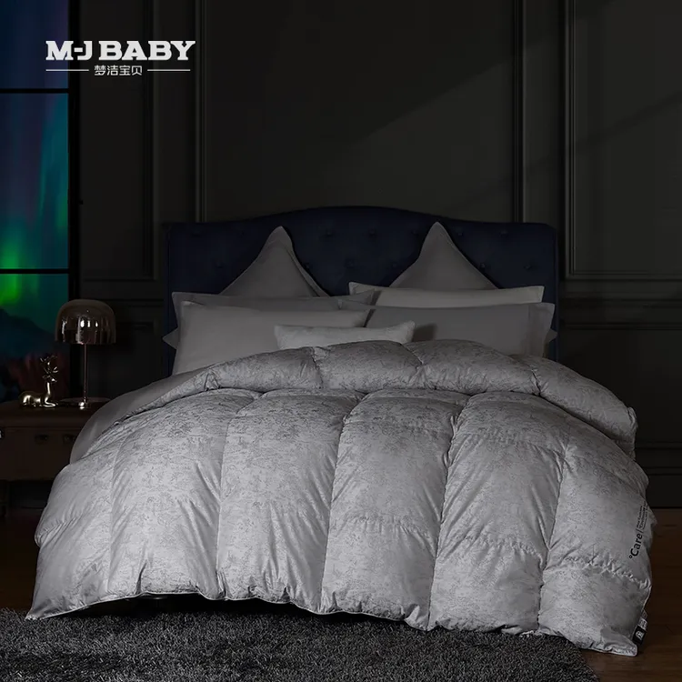 【总裁推荐】95%西伯利亚航天控温羽绒桑蚕丝拉链二合一厚被：太空