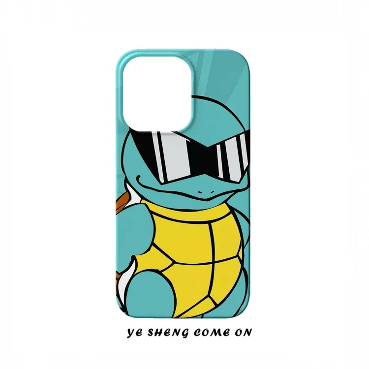 杰尼龟菲林适用iPhone16promax手机壳苹果15/14/13创意卡通硬12