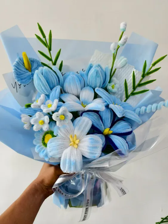 【成品】扭扭棒手工花束教师节，情人节，生日礼物