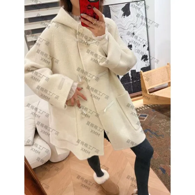 XMM.【苏丽羊驼绒大衣】不可机洗时尚厚款毛呢外套百搭中长款冬季衣