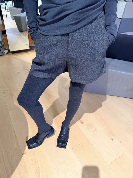 KIOKWANG//冬季必备显瘦质感毛呢短裤保暖经典时尚百搭纯色