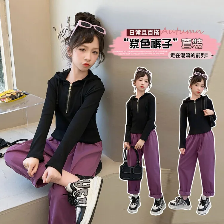 服装2025年款秋季简约衣服独特洋气时髦日记儿童女童童装秋款套装
