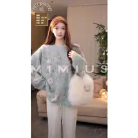 【mimius】七七 羊绒拉毛立体绣花花朵毛衣 WG11088