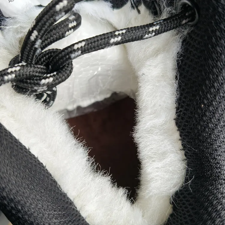 雪地靴保暖鞋子男士时尚雪地靴黑色防水防滑