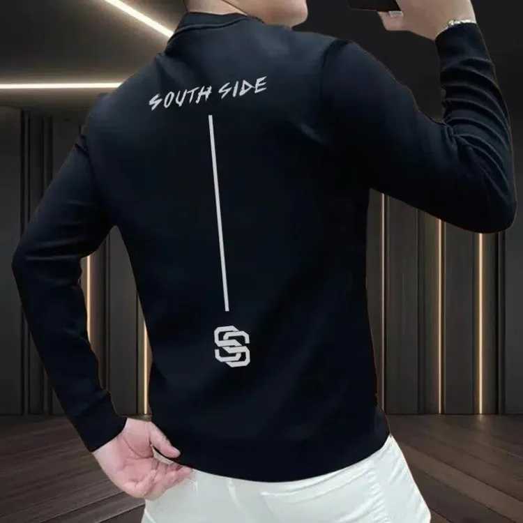 2025新款秋季卫衣男士潮牌痞帅美式休闲百搭长袖套头印花圆领上衣