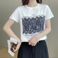 【白色花T】夹克短洋气女士女士百搭夏季印花时尚妈妈装短款宽松