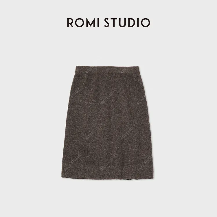 ROMI STUDIO“简约优雅”高支羊毛混纺细腻软糯半身裙 RWCAX66447