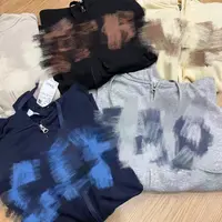 字母印花连帽拉链卫衣  5a1  4a2