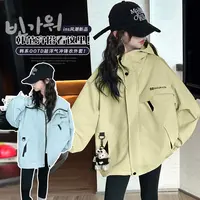 【送玩偶】女童外套春秋2025新款洋气童装小女孩秋季防风儿童冲锋衣