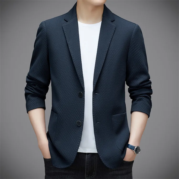 【专柜正品】春秋西服上装男薄款时尚休闲中青年西装商务休闲外套潮
