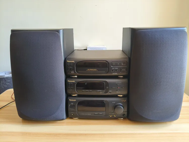 9新 Panasonic/松下 进口松下505组合音响单碟CD完好。运费到付