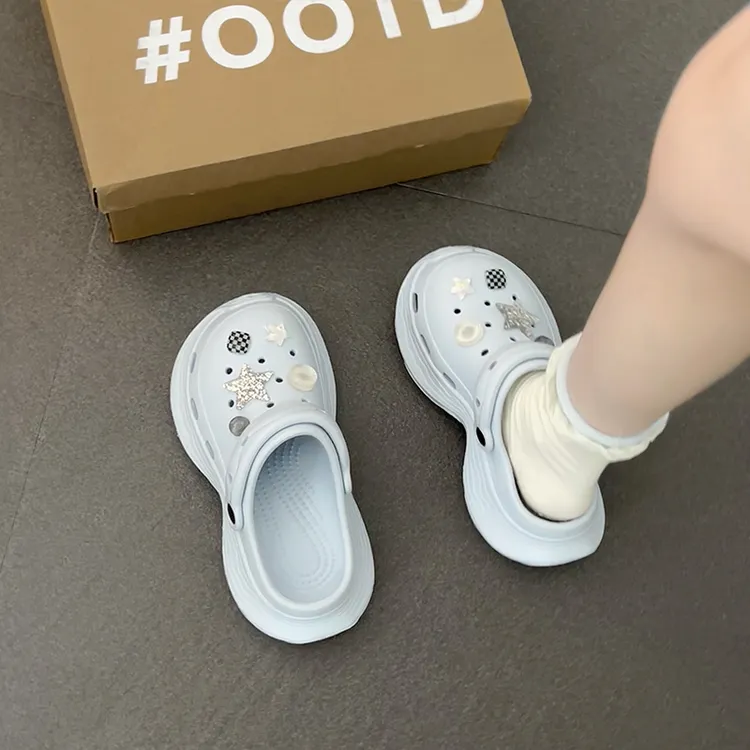 【银河碎片】5.0增高厚底eva防滑洞洞鞋女夏网红两穿外穿凉拖鞋女