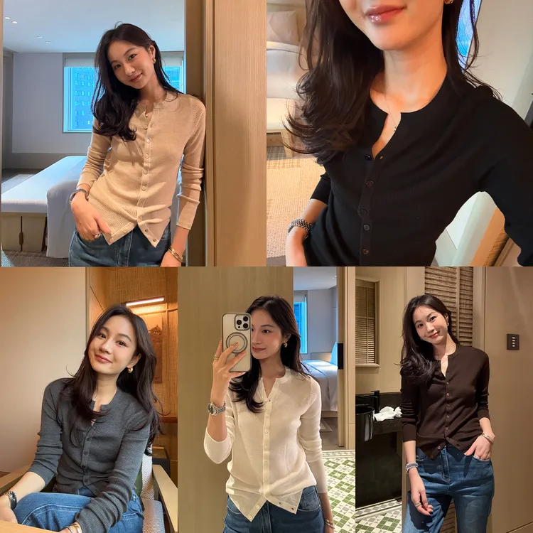 KEEP KAPU靠谱【智系主义】多色自留100绵羊毛剪刀领开衫女KP253559