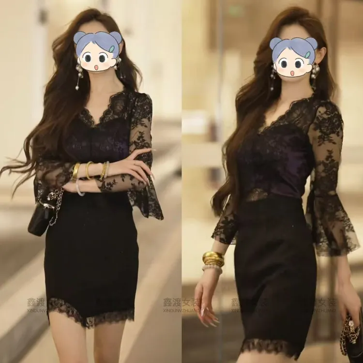 2025夏季新款时尚显瘦气质女士网红洋气两件套百搭款D5713