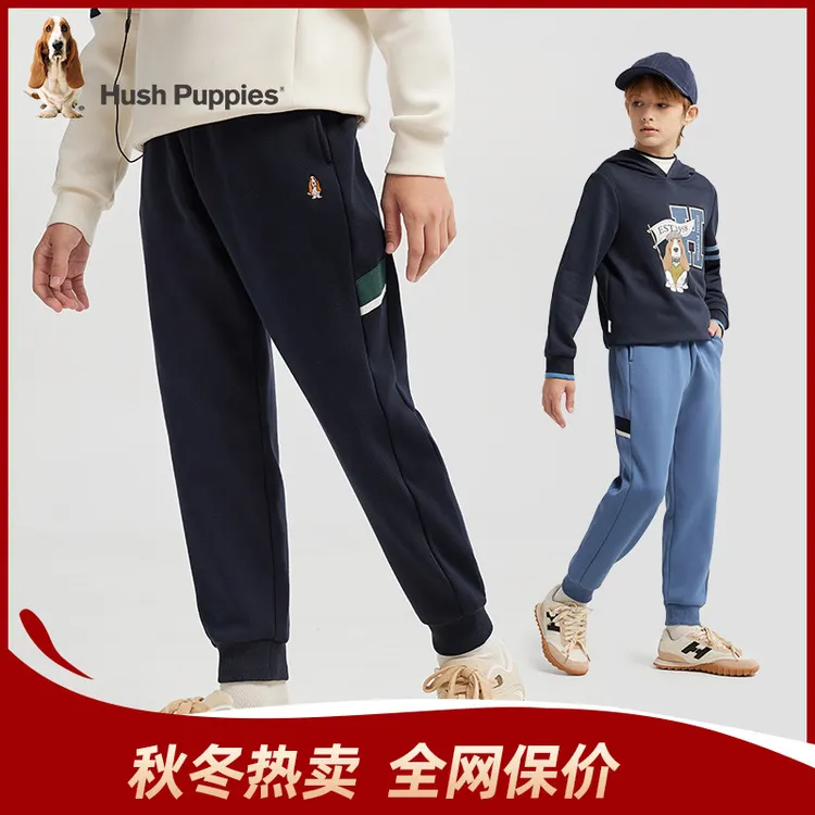 S一体绒宽松长裤 暇步士童装新款保暖休闲裤HPSDBD43CK891