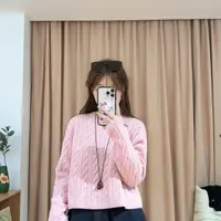 85446余小鱼 【麻花毛衣】四色麻花百搭圆领套头长袖秋冬毛衣女装