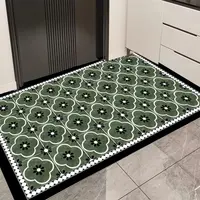 A114【80*120cm】硅藻泥入户门垫喜庆玄关厨房浴室防滑免洗地毯