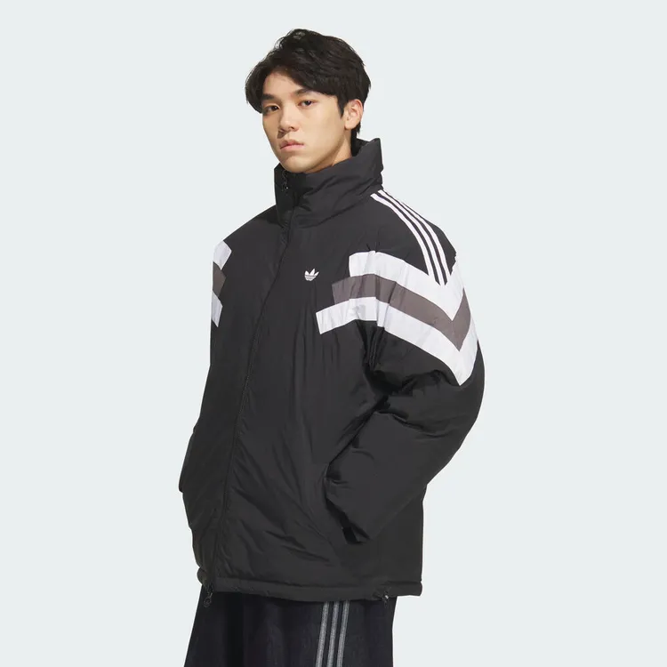 adidas三叶草冬季男子GOTEBORG JKT时尚双面穿运动羽绒服KF9608