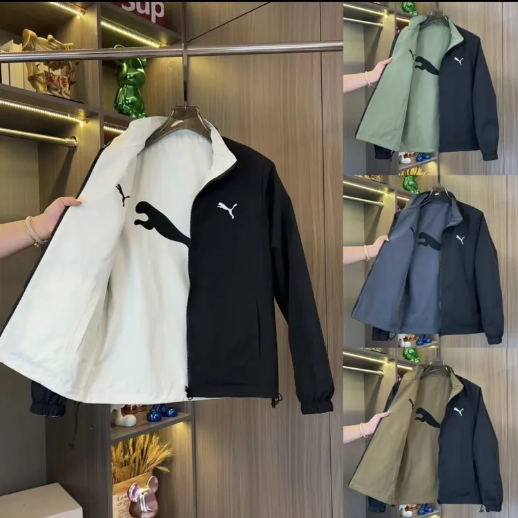 【两面穿】经典百搭刺绣休闲两面服夹克外套上衣709