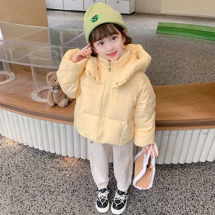 FAVMARTHA女童羽绒服冬季2025新款洋气轻薄儿童白鸭绒加厚面包服