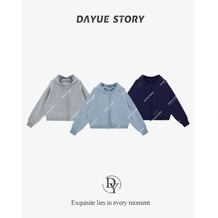 DAYUE【时光里】厚实有质感~秋冬氛围感穿搭！韩版时尚连帽针织毛衣