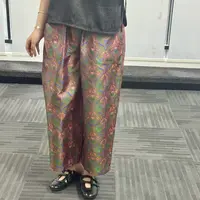 100%桑蚕丝！八方来【菜】蜀锦双面穿灯笼裤
