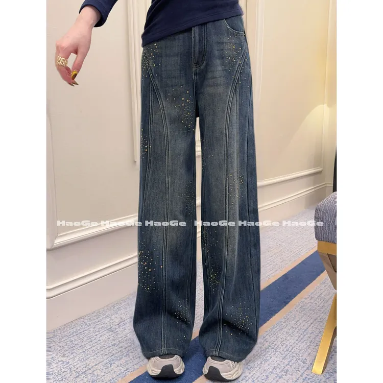 浩哥严选●摘星系列HGQ5NZK4737A加绒牛仔裤预（送腰带）时尚百搭款