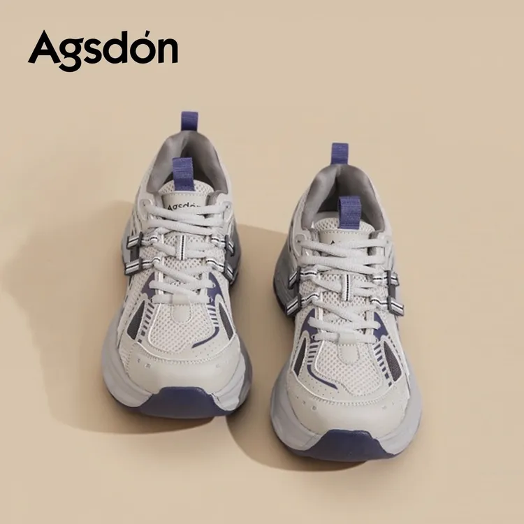 /奥古狮登灰色老爹鞋女2025新款秋冬厚底增高休闲运动鞋百搭超火Q