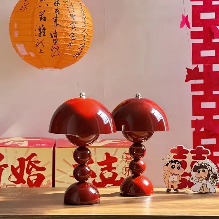 结婚台灯卧室床头灯氛围装饰高级感长明灯充电长明灯结婚用