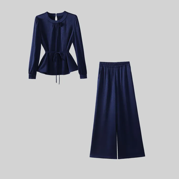 〈纪朵研〉1309时尚套装女新款夏秋季气质高端减龄两件套