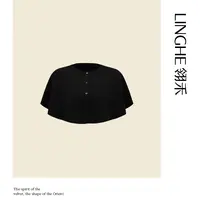 【可可专属】翎禾LINGHE-秋冬季优雅羊绒针织斗篷