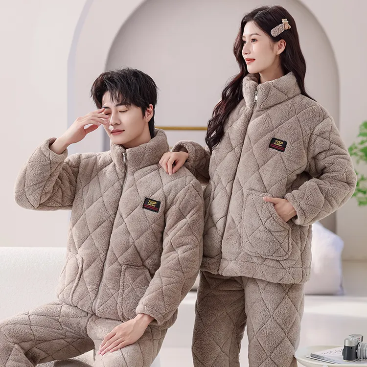 【三层夹棉变态厚】25年冬季省服情侣款防风保暖锁温可外出家居服
