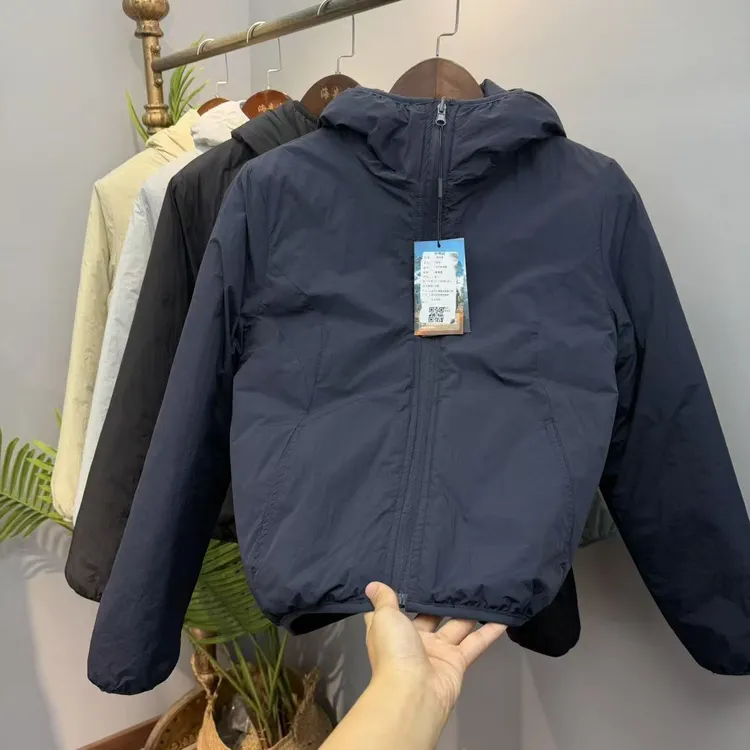 气绒服（两面穿）！短宽版轻量化！休闲连帽棉服秋冬简约棉衣 Y5T2678