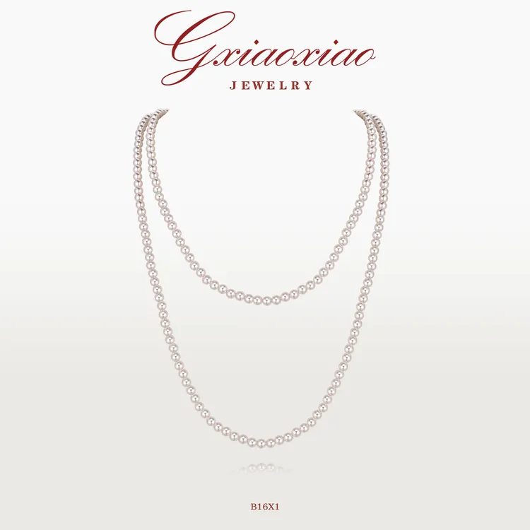 G XIAOXIAO 镀K金 气质时尚高级感长款毛衣经典百搭项链 B16X1