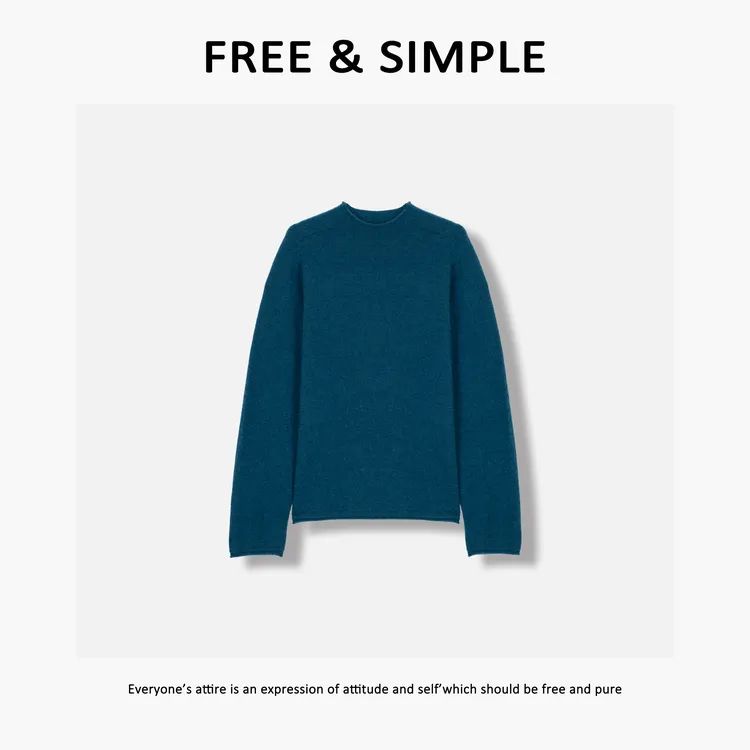 Free&Simple-‘暖冬暮歌’秋冬款极简风休闲时尚纯色打底毛衫-68292