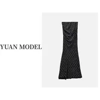 YUAN MODEL/媛老板-【贵妇气场】时尚重工穿珠鳞片鱼尾半身裙091150