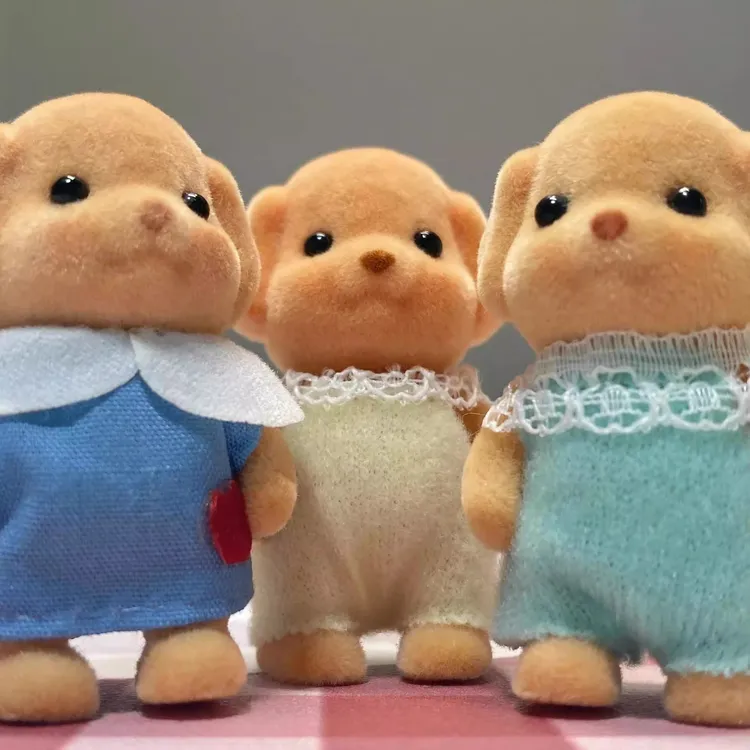 直视我！森贝儿钥匙扣玩偶红书同款贵宾犬迷你毛绒小鼻噶家族小狗