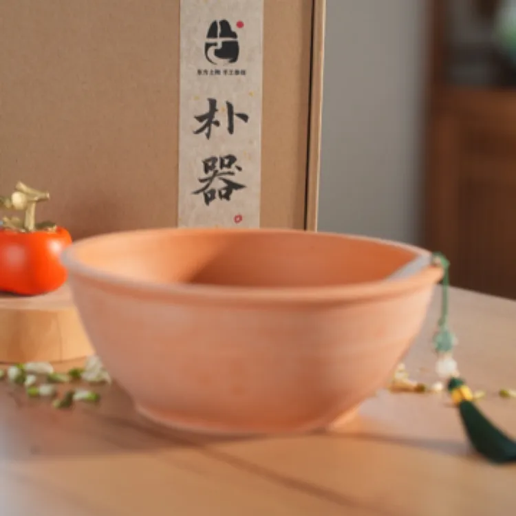 传统手工细砂碗沙碗（非机制非机制）手工制作柴窑烧制非遗土陶土碗