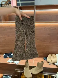 5824升级款小豹纹！潮牌辣妹经典鱼尾裤