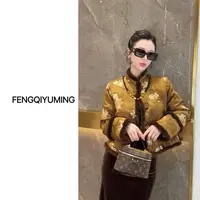 【初冬】新中式冬季复古中国风保暖白鸭绒羽绒服