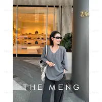 THE MENG【和煦】精梳棉通勤极简百搭短袖T恤#M253E0876
