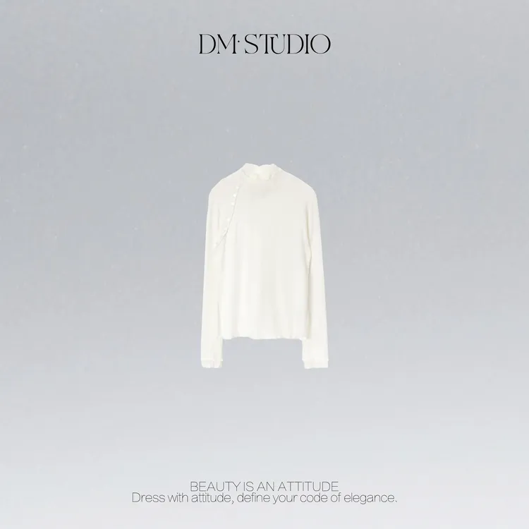 DEDM•STUDIO/极简风减龄气质百搭精致长袖上衣打底2511TX/62383