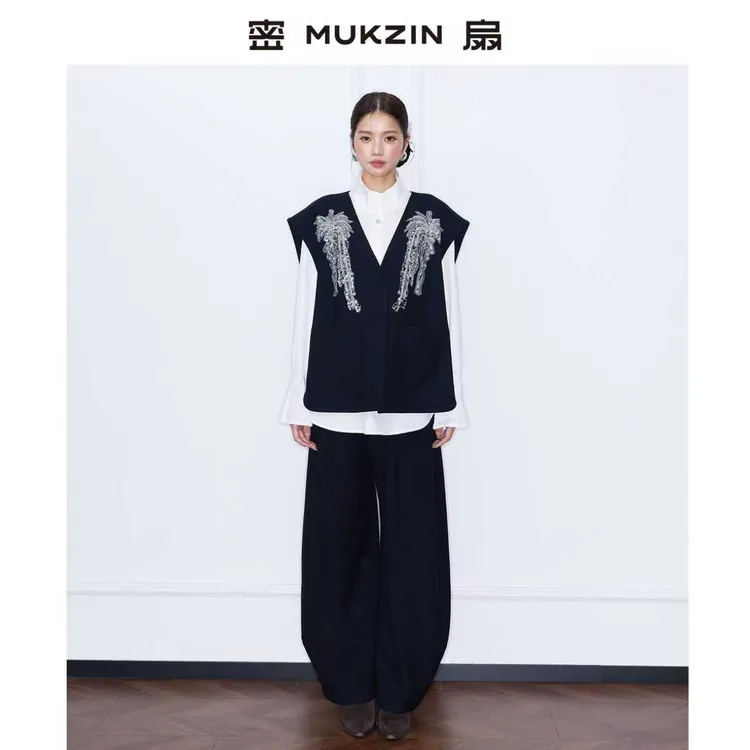 「破春风」//密扇新中式刺绣上衣套装M261JB10162705