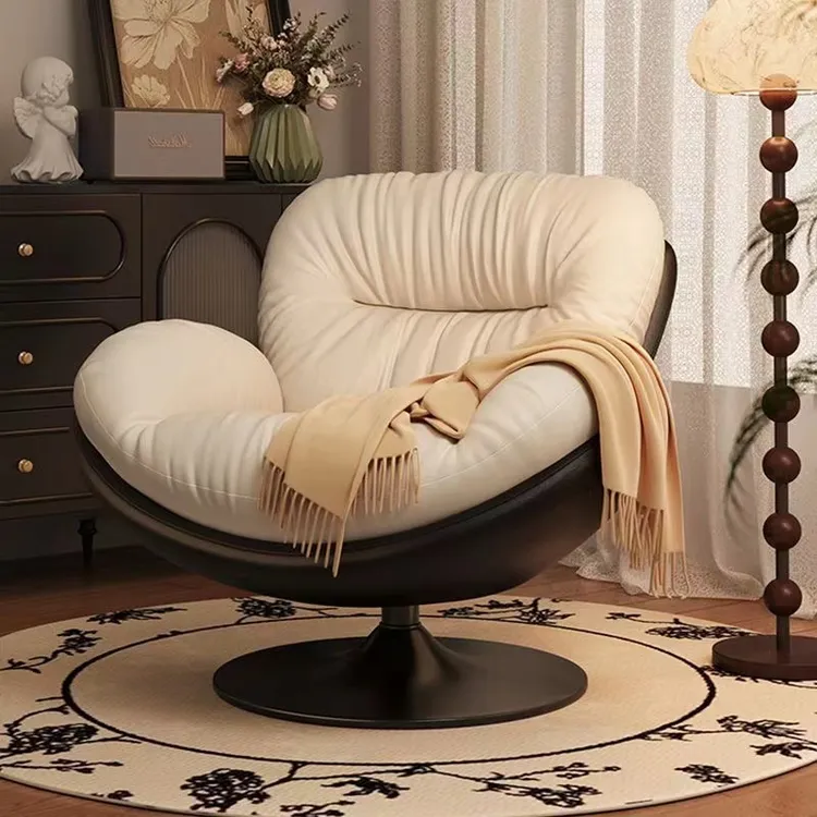 北欧沙发椅单人旋转现代简约家用客厅阳台卧室休闲阅读椅轻奢懒人