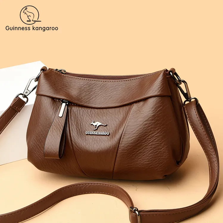 真皮女包包2025新款中年大气软皮单肩妈妈包时尚百搭高级感斜挎包