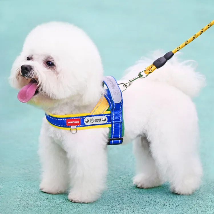 狗狗牵引绳马鞍式可调节胸背带中小型犬比熊泰迪柴犬