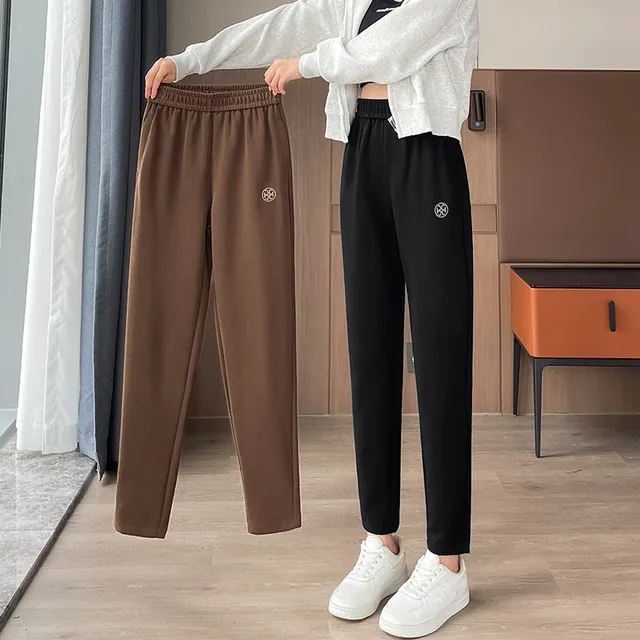 运动裤女春秋2025新款爆款卫裤高腰显瘦哈伦萝卜休闲百搭小脚裤子