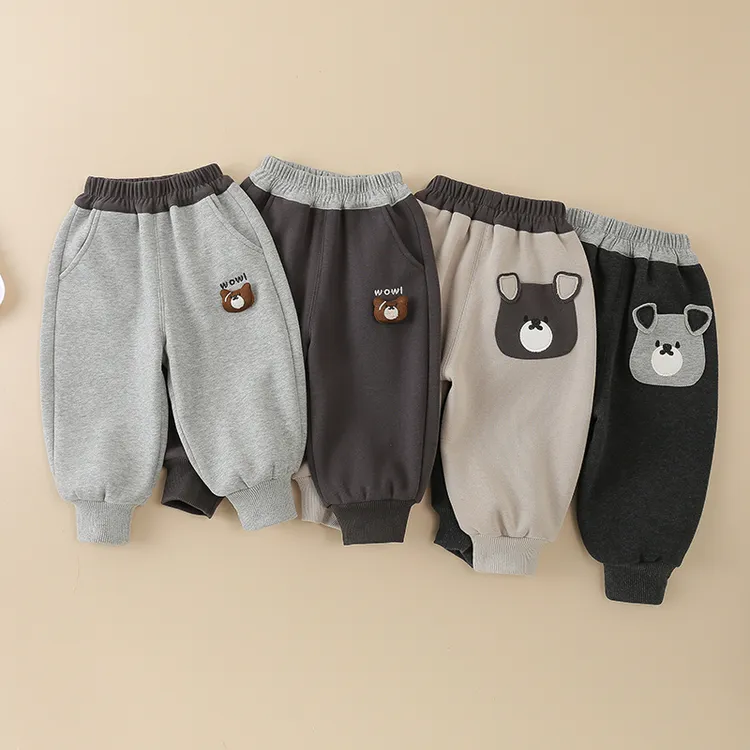 【加绒】儿童休闲卫裤加厚保暖裤新款男童运动裤婴幼儿女宝宝裤子潮