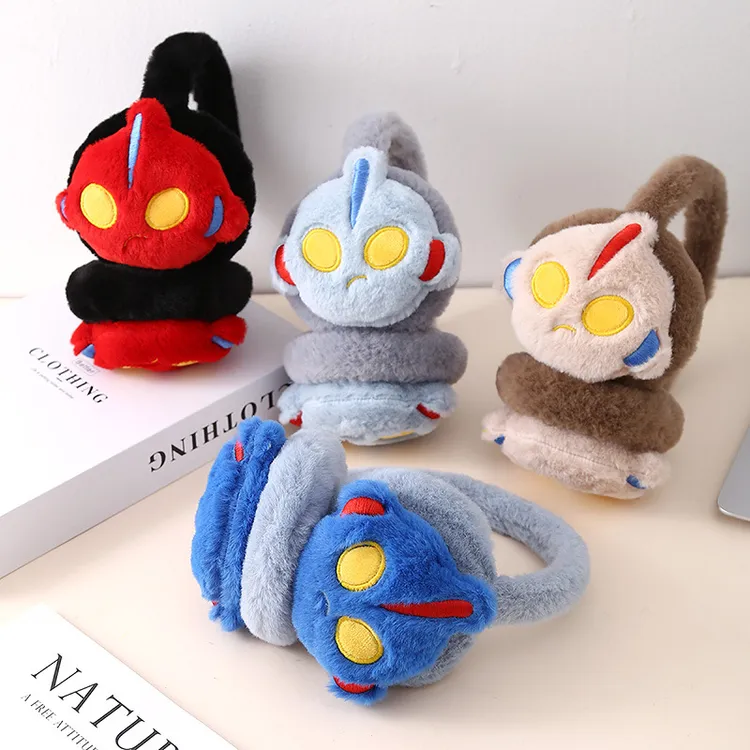 日本无印MUJ冬季男童耳暖可爱卡通儿童保暖耳罩耳捂子加绒护耳小